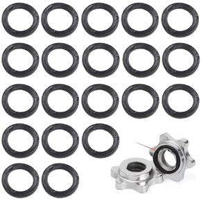 20 Pack Dumbbell Collars Rubber Washer Replacement 25mm x 35mm x 3mm 1" Flat O-Rings Non Spinning Stoppers for Barbell 25mm Spin-Lock Screw Nut Dumbbell Handles Adjustable Dumbbells Bar
