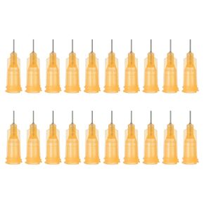 PATIKIL Blunt Tip Dispensing Needles 23G, 20 Pcs 1/4 Inch Industrial Liquid Dispenser Needle with Lure Lock for Refilling Liquid Ink Adhesive Glue
