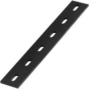 6 Pcs Flat Mending Plates, 10" x 1-1/2", Slotted Straight Plates Bracket Connector, 8 Gauge(4mm Tick)