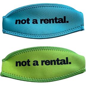 Aqua Lime Green Scuba Snorkel Mask Strap Cover
