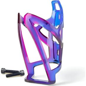Gradient Pink-Blue Bike Water Bottle Holder - Ultra-Lightweight, Durable Bicycle Bottle Cage with Screws - Universal Fit for Road, Mountain, Hybrid & Electric Bikes