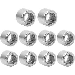 10Pcs One Way Clutch Bearing High-Carbon Bearing Steel Cylindrical Needle Roller Bearing(HF0612)