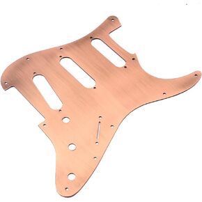 Alnicov SSS 11 Hole Strat Metal Guitar Pickguard,Aluminum Scrach Plate for USA/Mexican Standard Strat Modern Style Guitar
