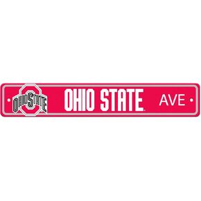 FANMATS 32247 Ohio State University Lightweight 4n. X 24in. Street Sign