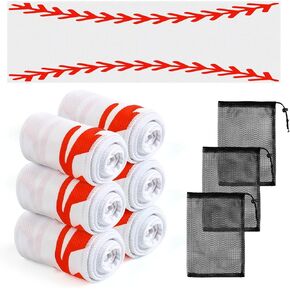 6 قطع منشفة تبريد مع 3 حقائب، منشفة ثلج باردة قابلة للتنفس للرقبة والوجه، منشفة باردة قابلة للتنفس مقاس 40 × 12 بوصة، منشفة من الألياف الدقيقة للاعب البيسبول وفريق المدرب هدية هدايا رياضية للحفلات in Kuwait