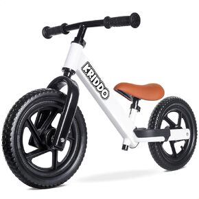 KRIDDO Balance Bike for Aged 2 to 5 Years, Balance Bike for 2 Year with DIY Colorful Stickers, Non-Slip Sporty Footrest, Racing-Style Frame, Gift for 2-5 Boys and Girls