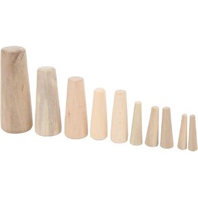 Small Boat Plug,10pcs 7Size Soft Wood Plugs Tapered Standard Plugs for Boats Boat Hulls Drain Plug Boat Plumbing Fittings Wooden Plugs Boat Accessories Drain Plugs