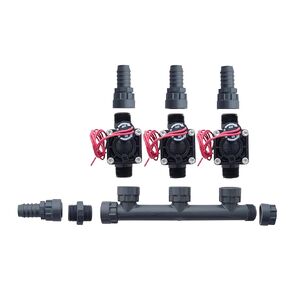 Hunter PGV100-MM 3 Zone Dura Manifold Valve Kit Without Flow Control - Barb PGV100MM (3 Zone)