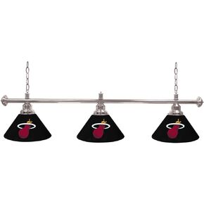Trademark Global Miami Heat NBA 3 Shade Billiard Lamp