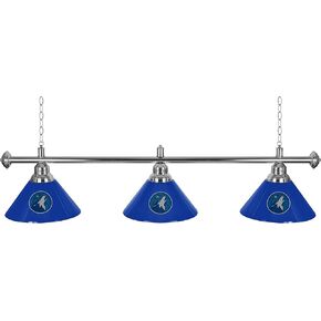 Trademark Global Minnesota Timberwolves NBA 3 Shade Billiard Lamp