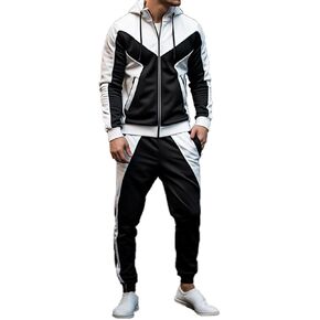 Men's Sweatsuits Sets 2 Piece Outfits long Sleeve T-Shirts and trousers Casual Jogging Suit Set