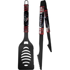 Siskiyou Sports NFL Houston Texans 2 pc Black Tailgate BBQ Set, One Size, Black