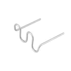 EVGATSAUTO 100pcs Welding Staples, 0.8mm Auto Bumper Repair Pre Cut Welding Staples, Pre Cut Bodywork Staples, Staple Repair Tool Kit