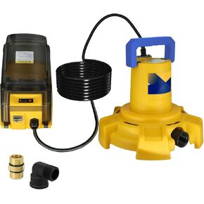 Cordless Submersible Water Pump Compatible with Dewalt 20V Battery(No Battery), 1320GPH Brushless Water Transfer Pump, Portable Electric Pool Cover Pump Sump Pump w/ 15.4ft Cord
