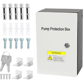 1.2-2.9 HP, 208/240VAC Pump Protection Box，3-Wire, Single Phase Well Pump Protection Box，for Deep Well Submersible Pump, Phase loss, Stall Protection, Ideal Protector for Pumps, Motors, Fans