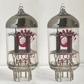 PSVANE ECC82 2 Pack Preamp Vacuum Tube Match Paired For Guitar and Hi-Fi Amplifiers Interchanged for 12AU7