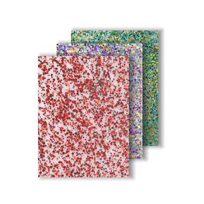 Acrylic Sheets Glitter Translucent 1/8 Thickness Cast Acrylic Sheets for Laser Cutting Engraving Plexiglass Sheets for Art Design Crafting DIY Home Festival Decore (3, Multicolore, 8 * 12inch)