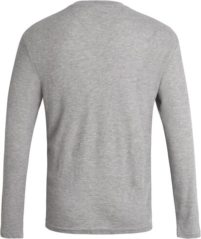قميص Henley للرجال المحظوظون - الأكمام الطويلة وافل القطن القطن Henley Henley - قميص أقل للرجال للرجال in Saudi Arabia