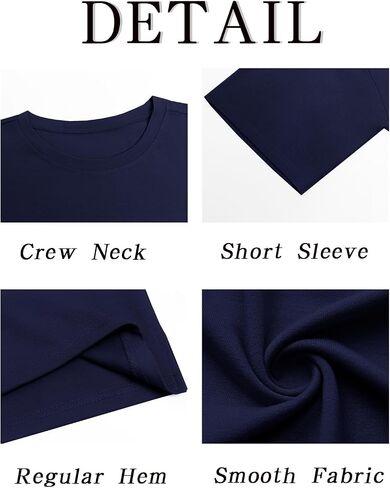 Runcati Mens Casual T-Shirts Short Sleeve Lightweight Oversized Summer Cotton Tee Beach Crew Neck Tops in Kuwait