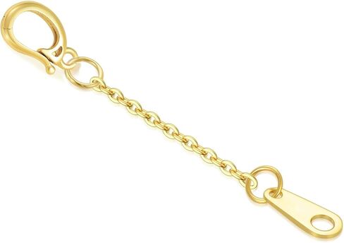 14K Gold 1"/2"/3" Necklace Bracelet Extender Chain with Different Clasp, Necklace Extender Gold 14K, Durable Removable Gold Chain Extender, Bracelet Extender 14K Gold, Gold Extension Chain for Necklace Anklet in Saudi Arabia