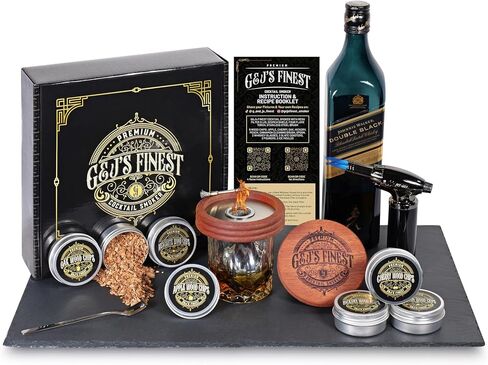 Whiskey Smoker Kit | Cocktail Smoker Kit with Torch, Scorch Shield, Lid, 6 Wood Chips & Gift Box for Smoked Old Fashioned| Bourbon Smoker in Saudi Arabia