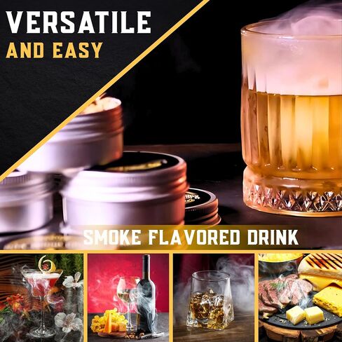Whiskey Smoker Kit | Cocktail Smoker Kit with Torch, Scorch Shield, Lid, 6 Wood Chips & Gift Box for Smoked Old Fashioned| Bourbon Smoker in Saudi Arabia
