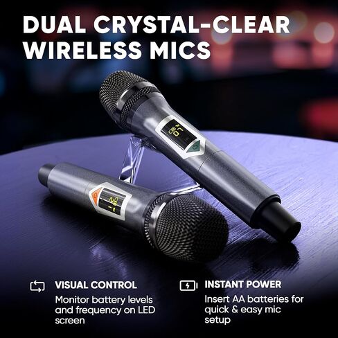 آلة كاريوكي احترافية من MASINGO مع شاشة عرض كلمات + 2 ميكروفونات لاسلكية، مكبر صوت PA محمول يعمل بالبلوتوث مع جهاز لوحي مدمج مقاس 15 بوصة وواي فاي - أفضل هدية للبالغين والأطفال - موديل X8 2021 in Kuwait