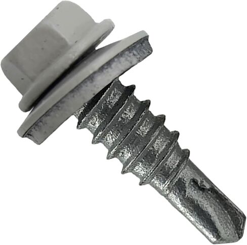 #14 × 7/8 "المعدن إلى المعدن النوع #1 أسود 5/16" رأس سداسي - نقطة drill - غرزة Tek - المعادن إلى مسامير تسقيف المعادن. 9/16 "غسالة EPDM in Kuwait