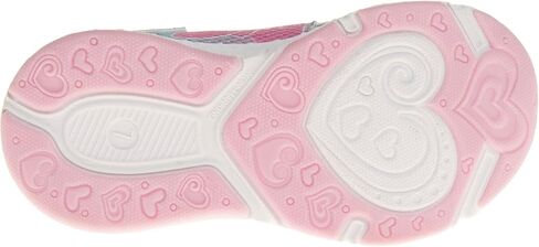 Josmo Girls Minnie Mouse Lighted Sneaker (Little Kid), Pink Heart, 12 in Saudi Arabia