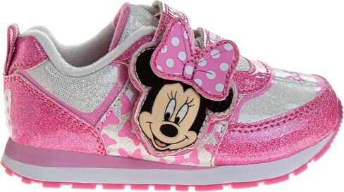 Josmo Girls Minnie Mouse Lighted Sneaker (Little Kid), Pink Heart, 12 in Saudi Arabia