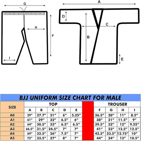 BJJ Gi for Men & Women Brazilian Jiu Jitsu GI Lightweight Suit with Free Belt in Kuwait