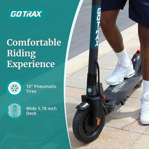 Scooter Gotrax Electric للبالغين ، 350/500W محرك ، أقصى 18/38 ميلًا وسرعة 20 ميلاً في الساعة ، إطارات هدية ، بطارية 36V/48V كبيرة من الألومنيوم ، شاشة LED كبيرة قابلة للطي. in Kuwait