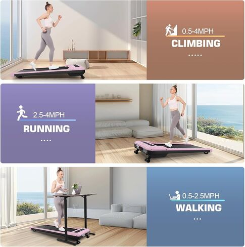 مرساة من لوحة المشي مع الميل 9 ٪ للسيارات ، 4 في 1 تحت جهاز المشي مكتب مع التحكم عن بعد ، حلقة مفرغة المشي 2.5HP للمكتب المنزلي ، شاشة LCD/300 رطل سعة الوزن/8 منحدرات قابلة للتعديل in Kuwait