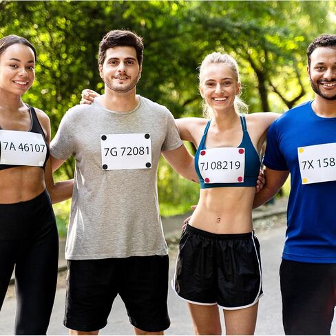 تشغيل مقاطع المريلة ، 32pcs تشغيل مسيرة زر بوكلي رقم السباق مقاطع التثبيت نظام Race Bib Running Bib Board Fixing Clip for Runners Marathon Cycling Track Events Mivones Events Actosities in Kuwait