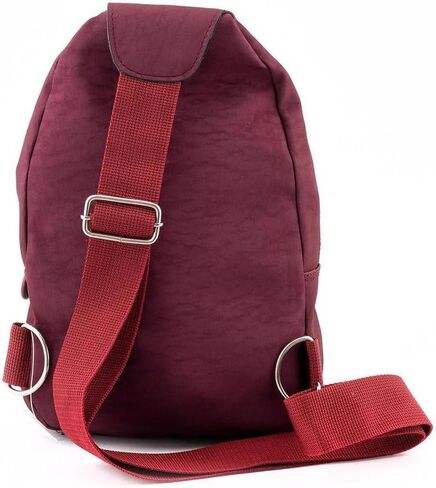 Mini Crossbody Sling Bag, Chest Bag with Multiple Pockets, Water Resistant Fanny Pack, Running Phone Holder for Men Women Workout Travelling (Maroon) in Kuwait