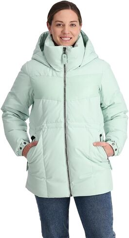 Spyder Women's Eastwood Long Down Hooded Jacket in Saudi Arabia