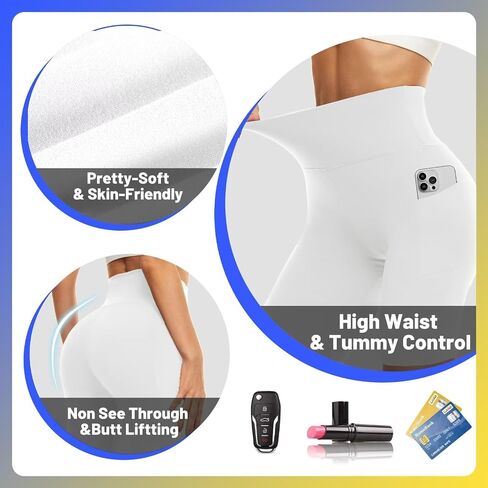 HIGHDAYS 5" Biker Shorts for Women - High Waist Tummy Control Stretch Spandex Workout Shorts for Yoga Running Athletic Gym in Saudi Arabia