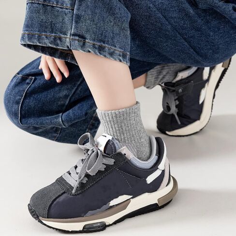 Kids Athletic Socks Cushioned Ankle Socks 6 Pack Breathable Mesh Cotton Sports Socks for Youth Boys Girls in Saudi Arabia