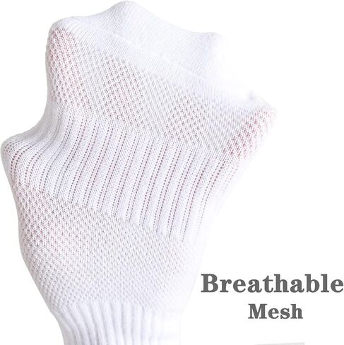 Kids Athletic Socks Cushioned Ankle Socks 6 Pack Breathable Mesh Cotton Sports Socks for Youth Boys Girls in Saudi Arabia