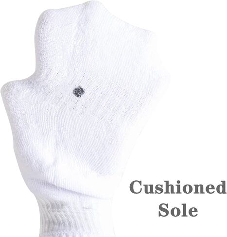 Kids Athletic Socks Cushioned Ankle Socks 6 Pack Breathable Mesh Cotton Sports Socks for Youth Boys Girls in Saudi Arabia