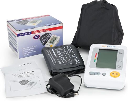 مراقبة ضغط الدم في Lotfancy ، أدوات الذراع العلوي الأوتوماتيكي BP Cuff 8.7-14.2 "، مقياس BP الرقمي الدقيق ، مقياس نبضات القلب المزدوج ، 4 مستخدم ، 120 ذاكرة قراءات ، شاشة LCD كبيرة in Kuwait