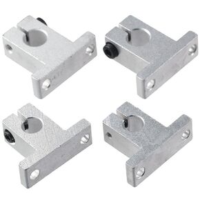 4Pcs SK10 Linear Rod Rail, 10mm Shaft Support, Linear Motion Guides, Axis Vertical, Bracket/Bearing, Aluminum Frame Polished Rod Holder