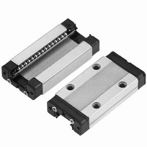 MGN15H Linear Rail Carriage Block 2PCS, Bearing Steel Square Slide Carriage Slider for MGN15 Linear Rail Guide, for DIY 3D Printer, Lathes, CNC Machine (MGN15H-2PCS)