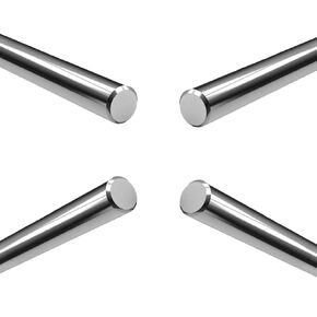 4Pcs 8mm x 100mm Linear Rod, Coavoo Diameter 8mm Case Hardened Chrome Plated Smooth Linear Motion Rod Shaft Guide Rail - Metric h8 Tolerance L: 3.94 inch /100mm