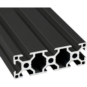3090 Aluminum Extrusion T Slot 1000mm Long Black 1 Pack, Extruded Aluminum Profile T-Slot 30 Series European Standard Anodized Linear Rail 30 x 90 39.37" 1Pcs