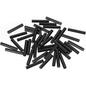 PATIKIL M3 Black ABS ID 3.2 مم، OD 7 مم، الطول 19 مم، غسالات فاصل دائرية من النايلون، 120 قطعة من البلاستيك المطاطي غير الملولب لـ M3 براغي وعاء تبديل المخرج الكهربائي