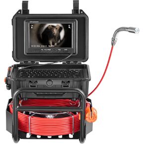 كاميرا فافور المجاري ، 98 قدم/30 مترًا ، كاميرا تصريف ذاتية التسوية مع جهاز إرسال 512 هرتز ، عداد المسافة ، شاشة 1080p 1080p HD Snake Camer in Kuwait