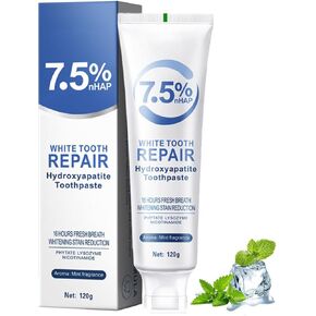 معاجين أسنان هيدروكسيباتيت لحماية المينا وتقوية الأسنان، تركيبة لطيفة وفعالة، نفس منعش، معجون أسنان خالي من الفلورايد للأسنان الحساسة (1) in Kuwait