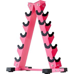 Barbell A-Frame Dumbbell Weight Rack, Dumbbell Rack Stand Only, Weight Rack for Dumbbells 5 Tier with 500 LB Weight Capacity, Home Gym Storage Solution