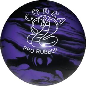 EPCO Duckpin Bowling Ball - Cobra Pro Rubber - Lavender & Black (5 inch- 3lbs. 10oz.) 1 Ball